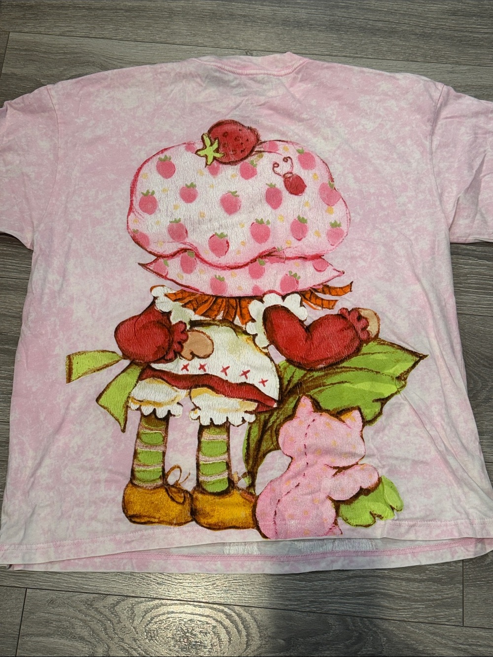 Hot Topic Strawberry Shortcake Two Sided Oversized Tee Shirt M - Picture 4 of 4